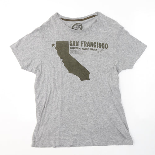 Paul and Hear Mens Grey  Cotton  T-Shirt Size M Round Neck  - San Francisco