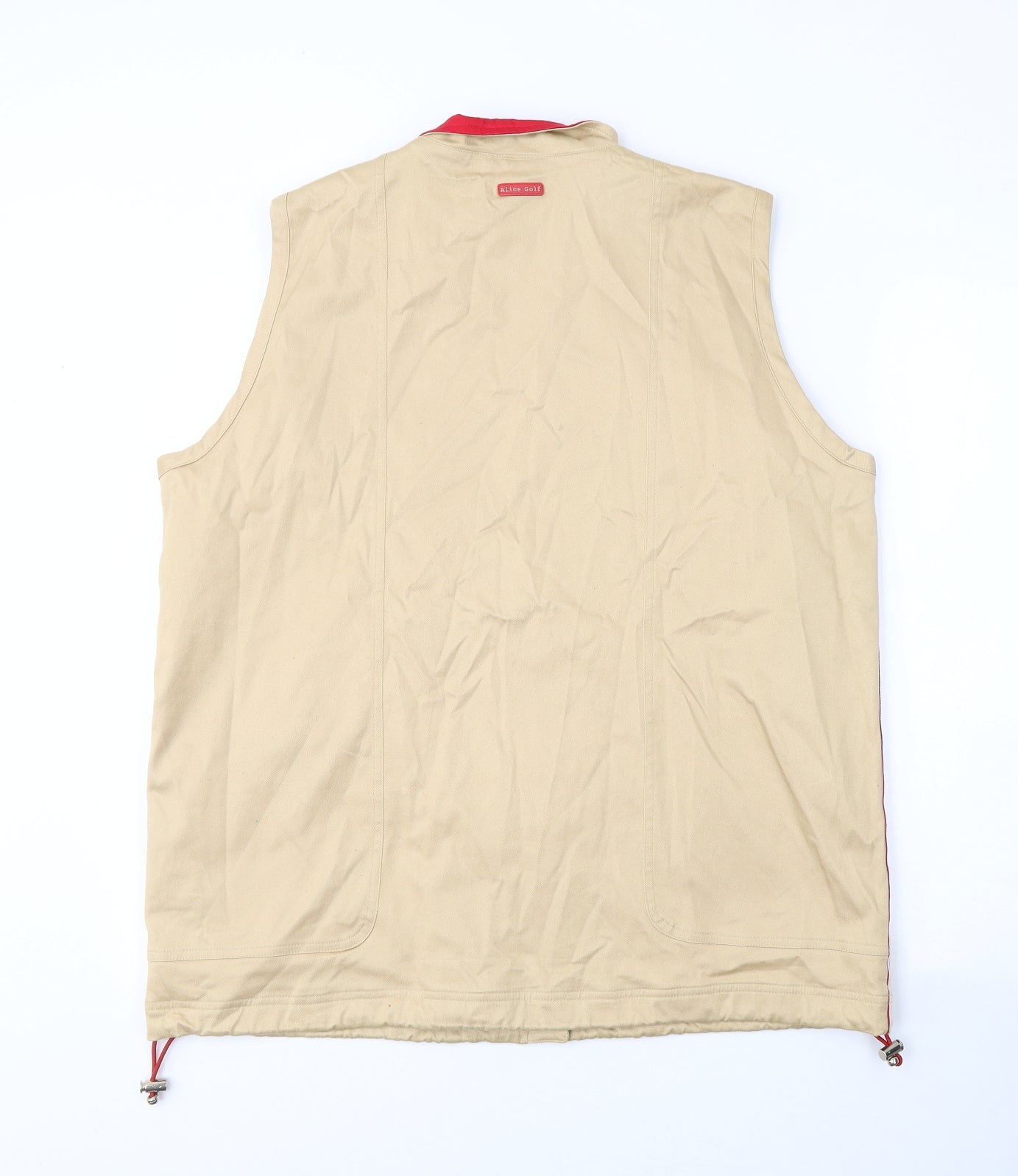 AlicecollinsGOLF Womens Beige   Gilet Jacket Size 18  Zip