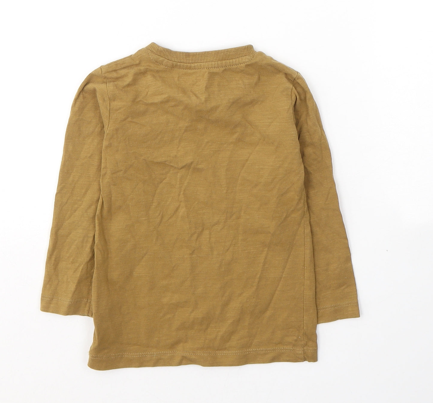 NEXT Boys Brown  Cotton Pullover Casual Size 18-24 Months Round Neck Pullover