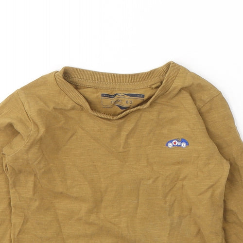 NEXT Boys Brown  Cotton Pullover Casual Size 18-24 Months Round Neck Pullover