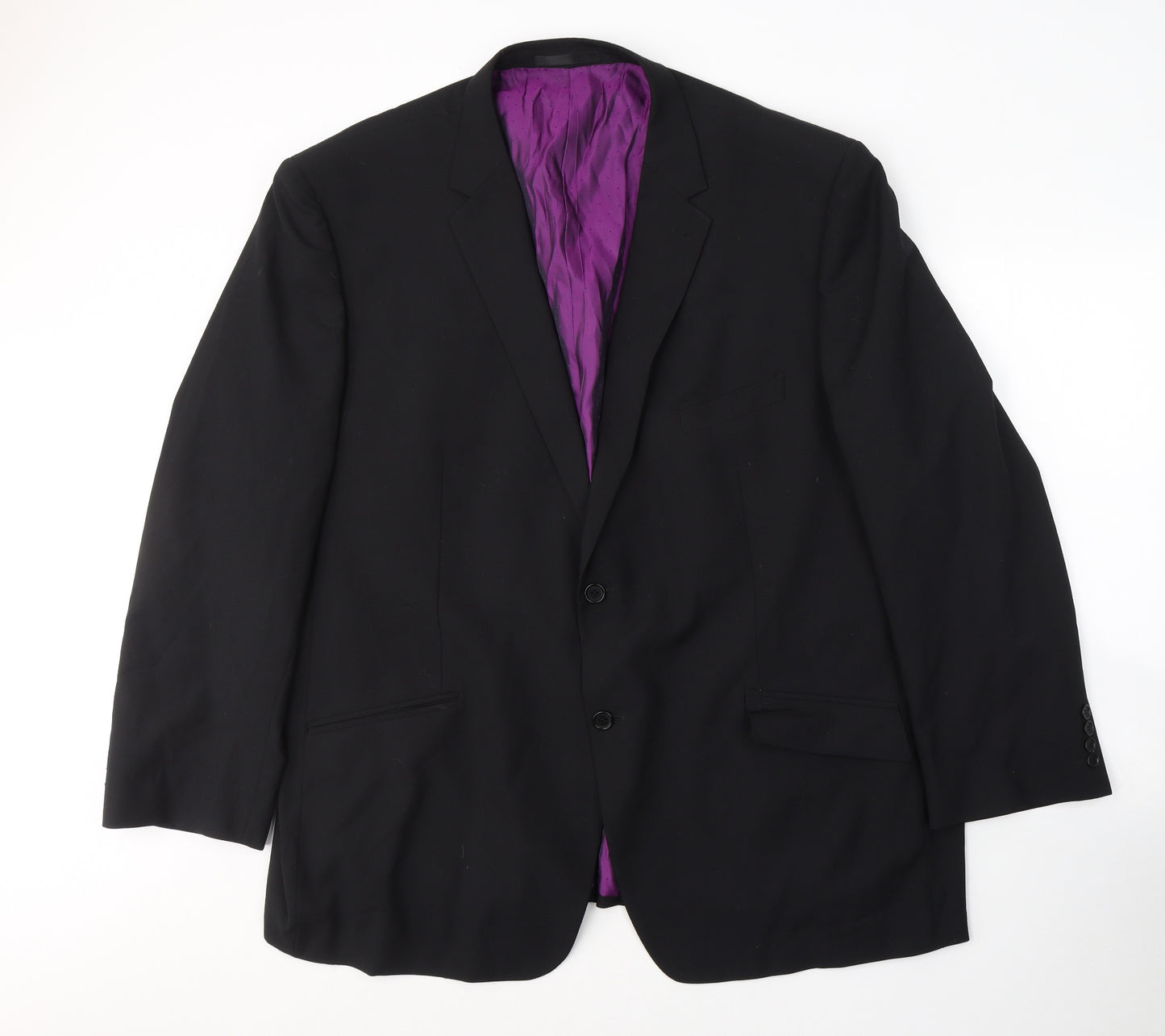 Life And Limp Mens Black  Wool Jacket Suit Jacket Size 56