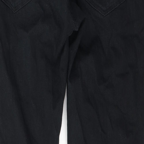 Marks and Spencer Womens Black  Cotton Skinny Jeans Size 38 in L31 in Regular Button
