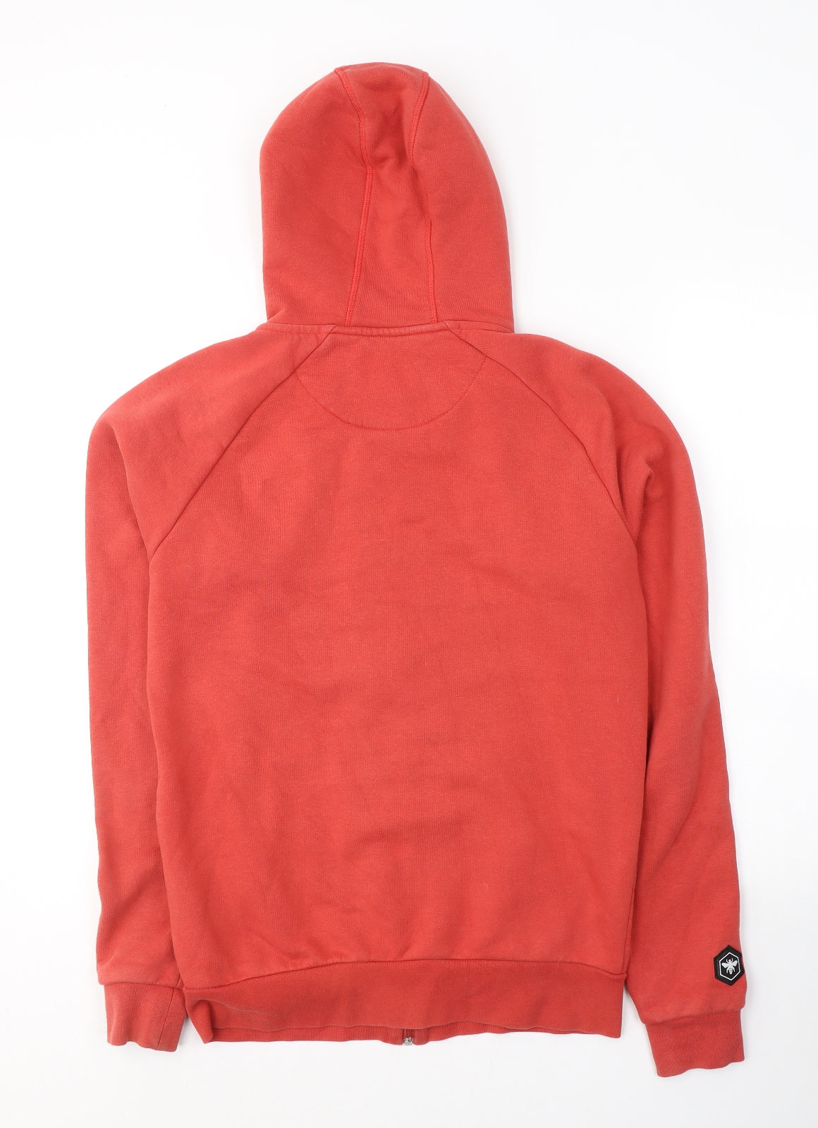 Bee Inspired Mens Red  Cotton Full Zip Hoodie Size M