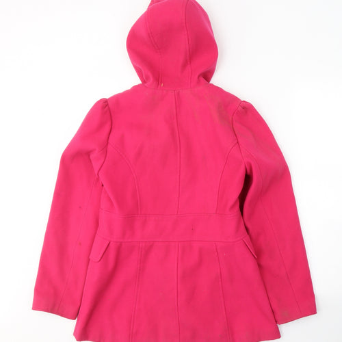 George Girls Pink   Pea Coat Coat Size 13-14 Years  Button