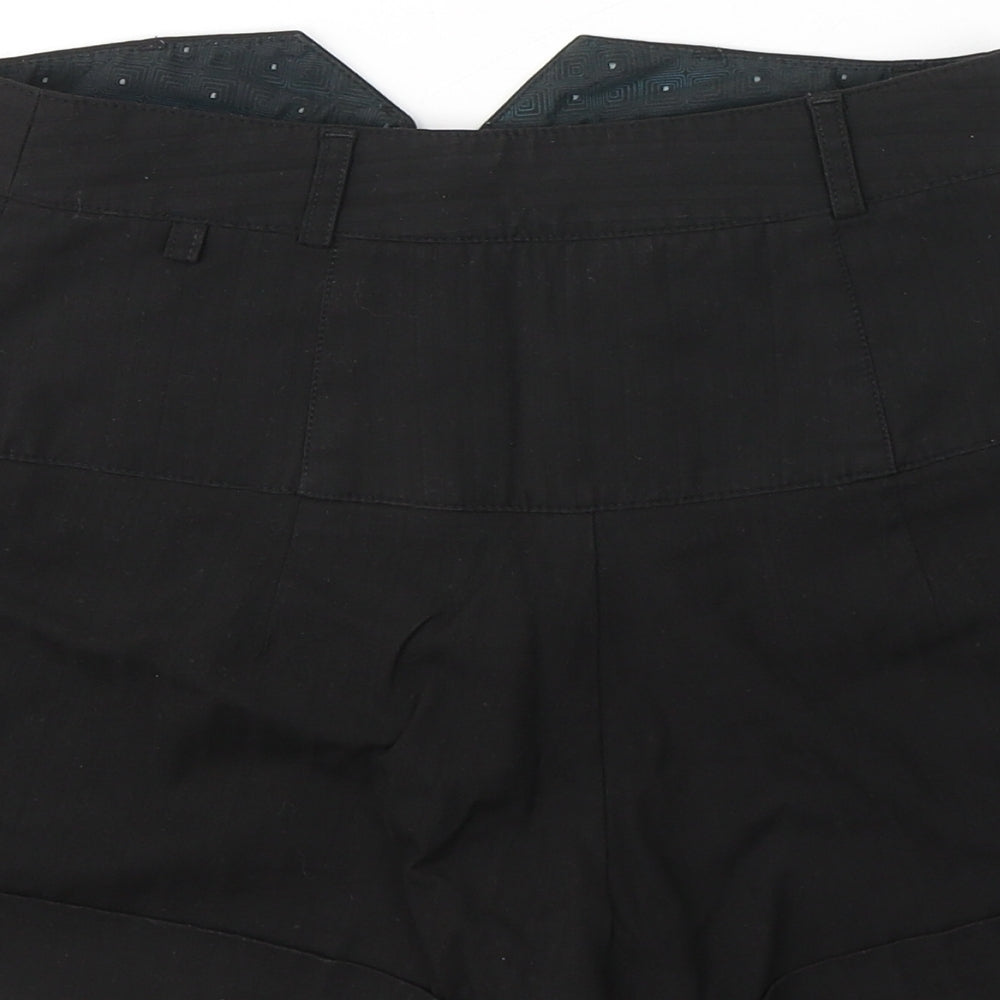 River Island Womens Black  Viscose Hot Pants Shorts Size 8 L3 in Regular Button
