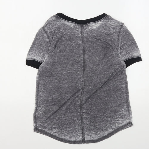 Disney Boutique  Womens Grey  Cotton Basic T-Shirt Size M Round Neck