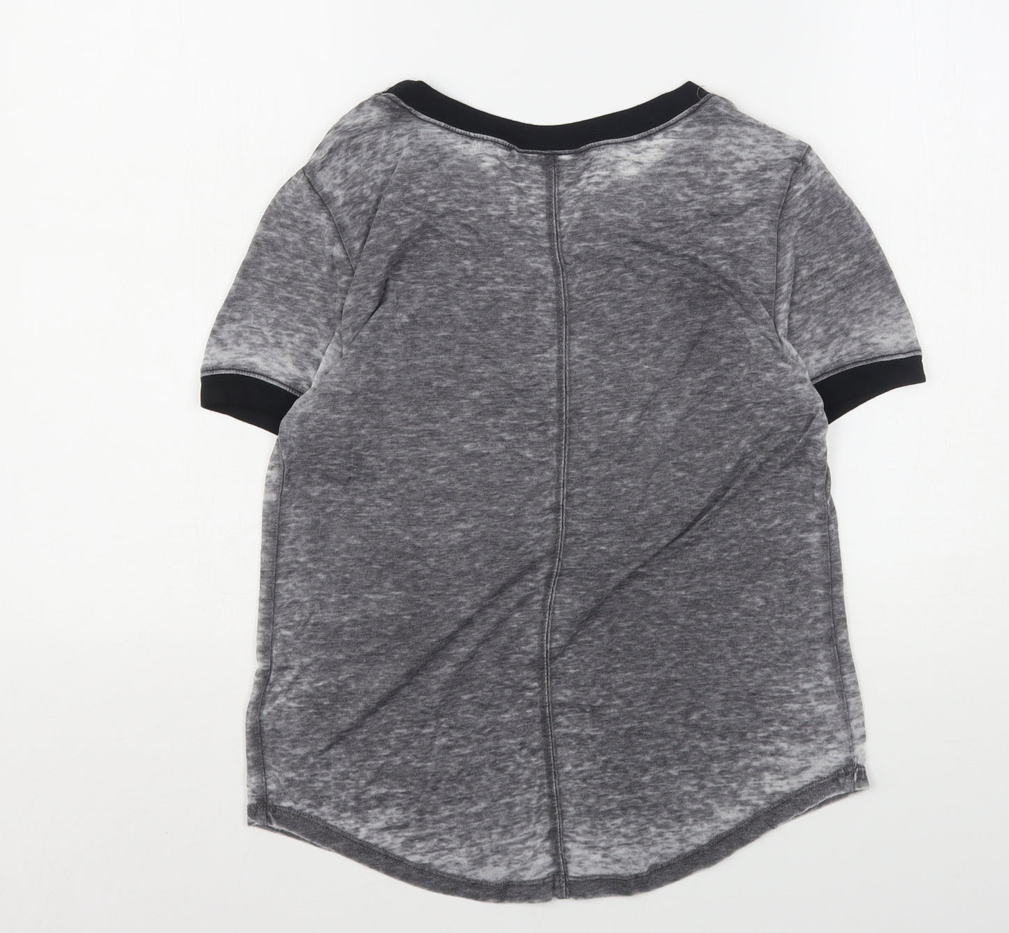 Disney Boutique  Womens Grey  Cotton Basic T-Shirt Size M Round Neck