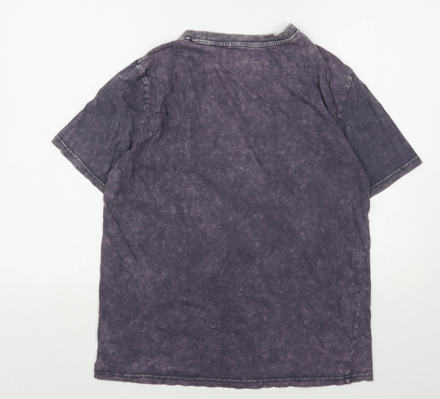 George Mens Grey  Cotton  T-Shirt Size M Round Neck  - The Rolling Stones