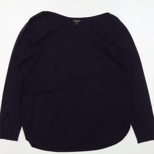 Tribekka 44 Womens Blue Round Neck  Rayon Pullover Jumper Size XL