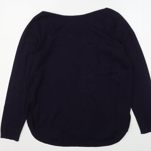 Tribekka 44 Womens Blue Round Neck  Rayon Pullover Jumper Size XL