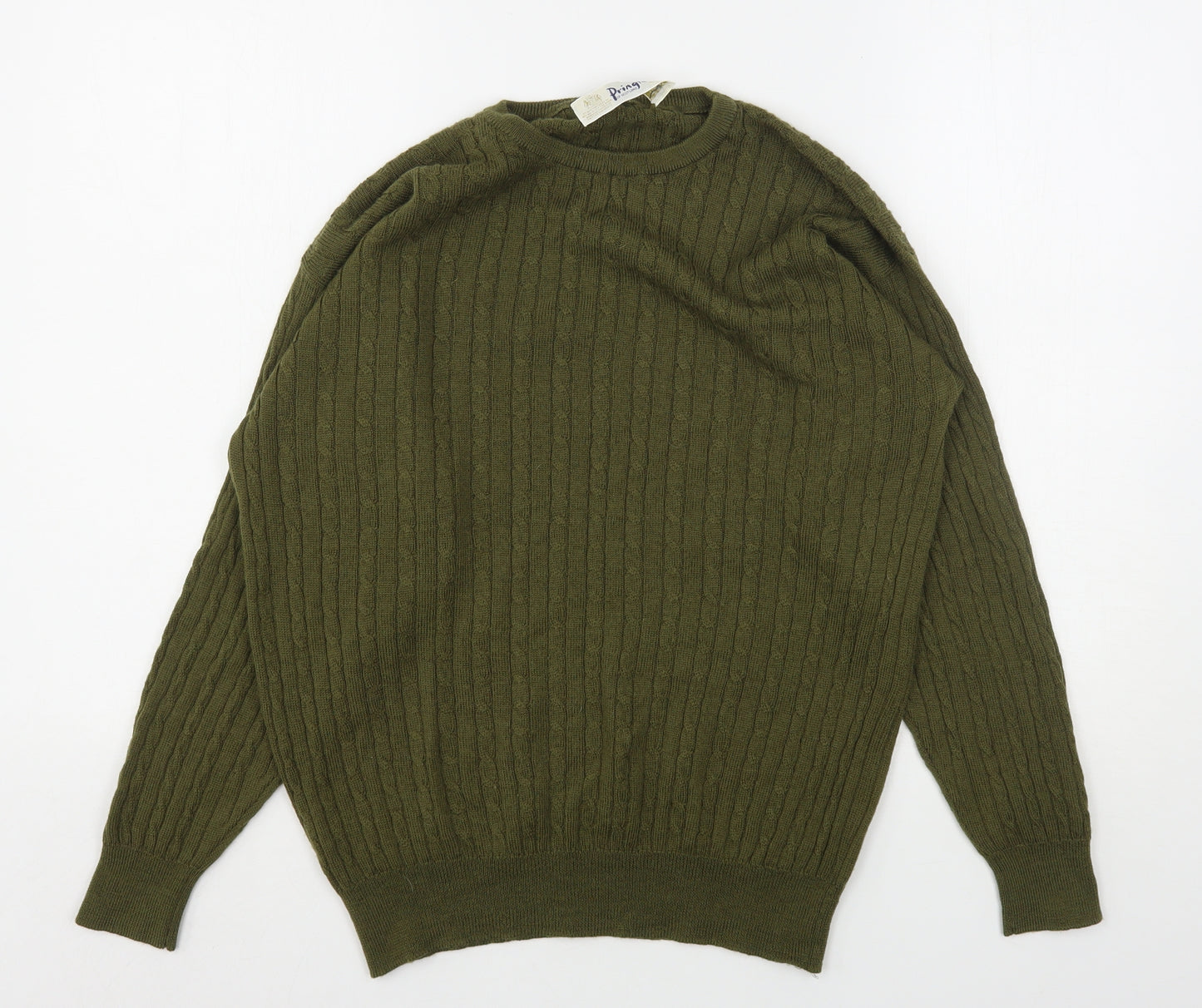 Pringle  Womens Green Round Neck  Wool Pullover Jumper Size L