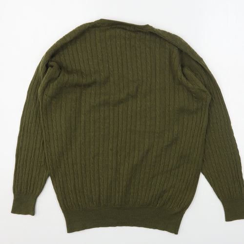 Pringle  Womens Green Round Neck  Wool Pullover Jumper Size L