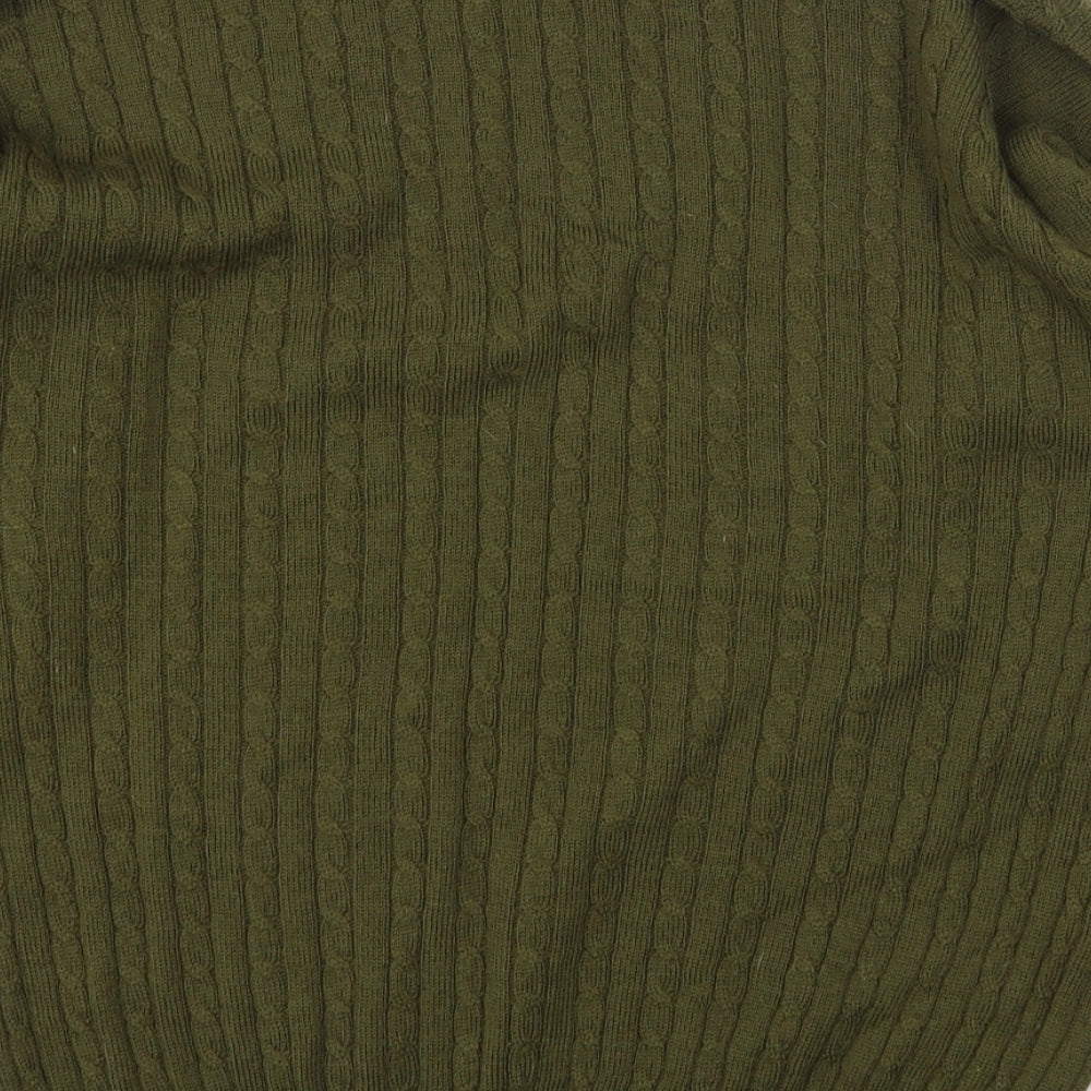 Pringle  Womens Green Round Neck  Wool Pullover Jumper Size L