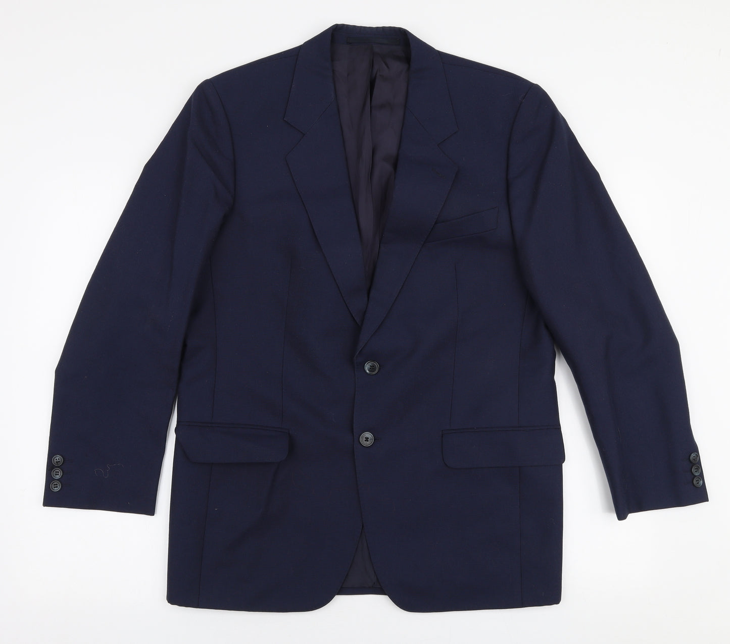 Skopes Mens Blue  Polyester Jacket Suit Jacket Size 38