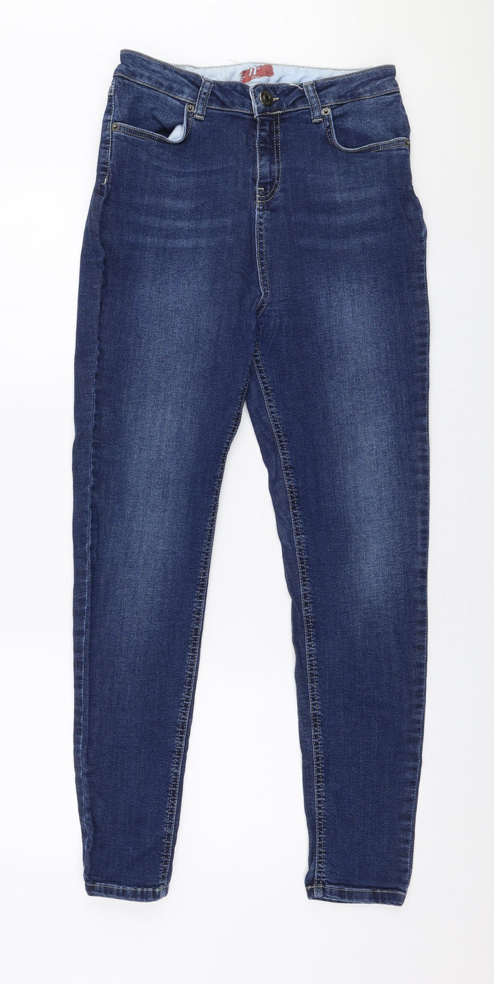 11 degrees Womens Blue  Polyester Skinny Jeans Size 26 in L28 in Slim Zip