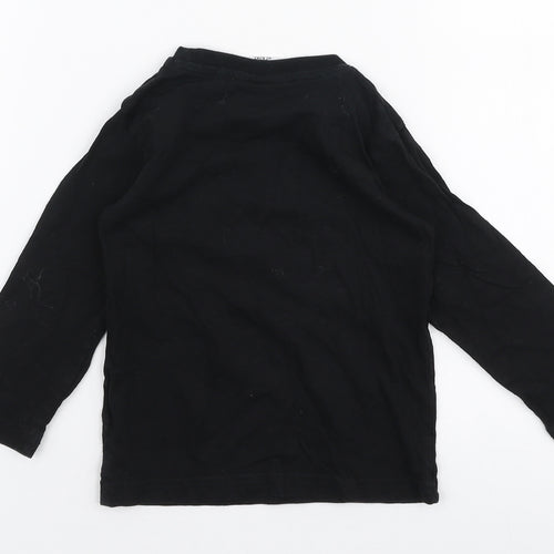 NEXT Boys Black  100% Cotton Pullover T-Shirt Size 18-24 Months Round Neck Pullover - Batman