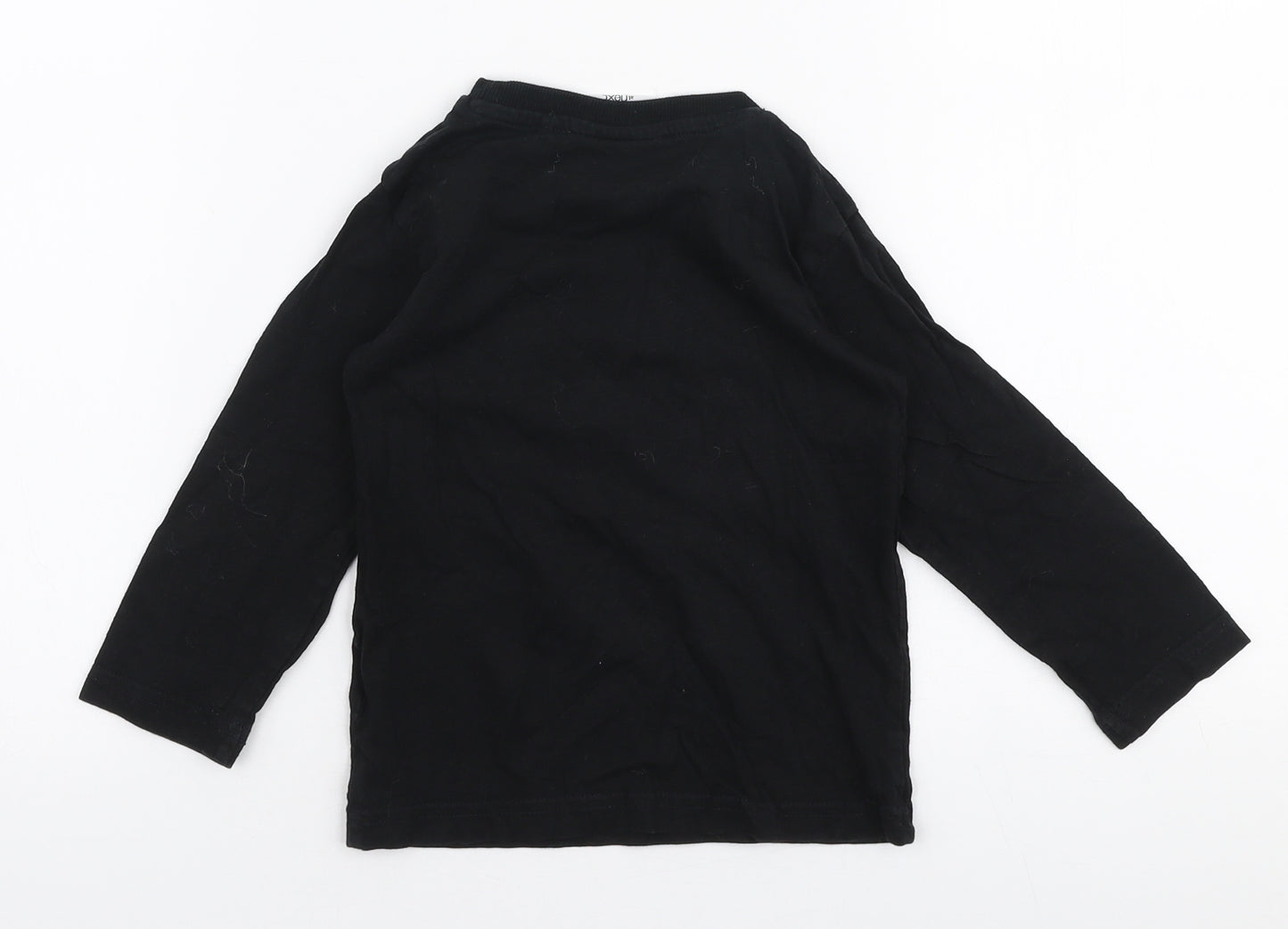 NEXT Boys Black  100% Cotton Pullover T-Shirt Size 18-24 Months Round Neck Pullover - Batman