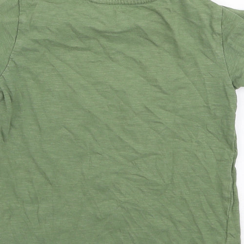 NEXT Boys Green  100% Cotton Jersey T-Shirt Size 3-4 Years Round Neck Pullover - the boss