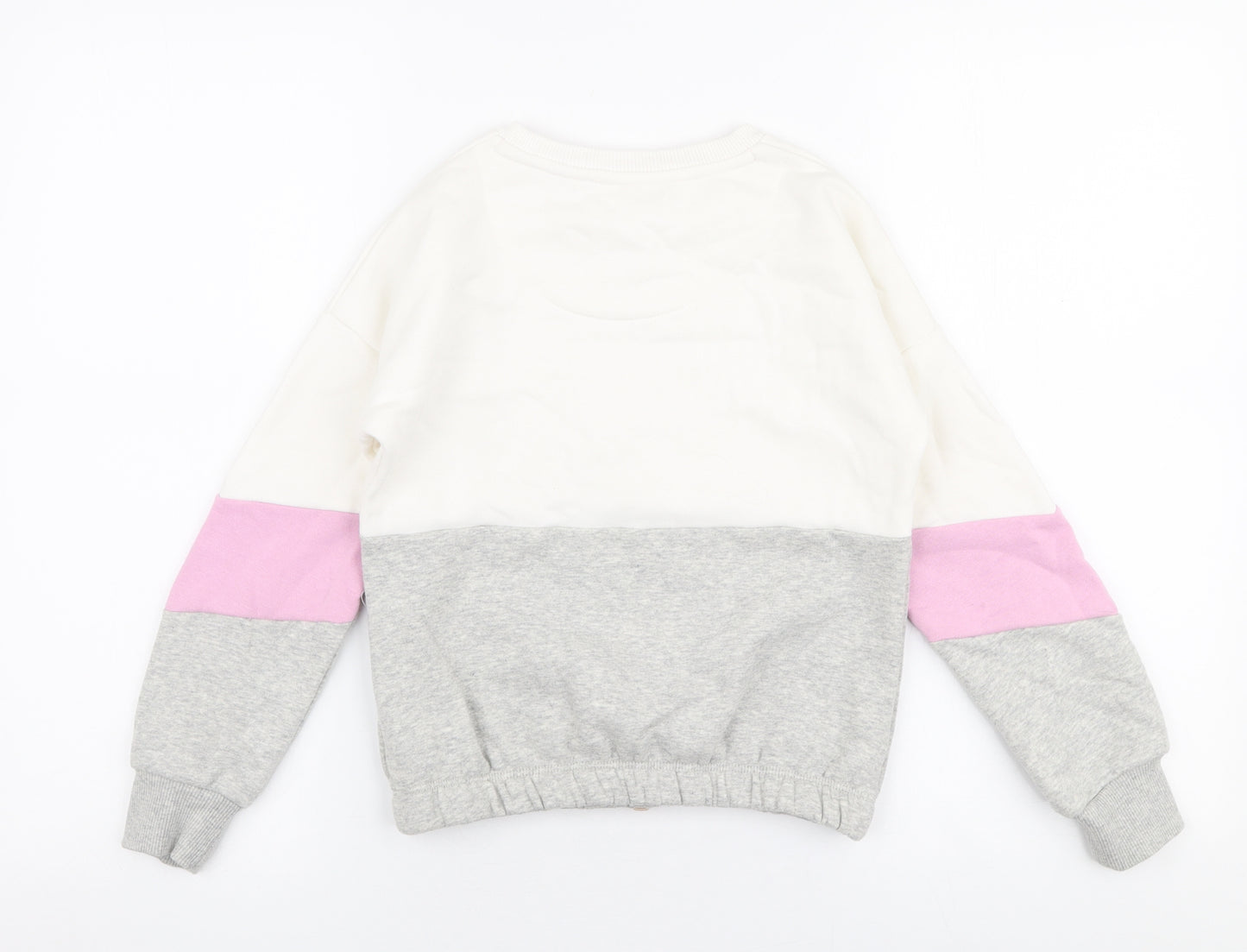 F&F Girls Multicoloured  Cotton Pullover Sweatshirt Size 8-9 Years  Pullover - Hey