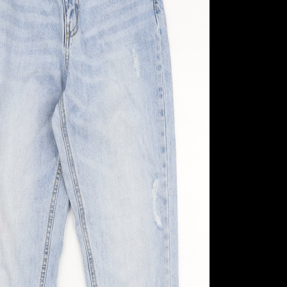 VERO MODA Womens Blue  100% Cotton Straight Jeans Size 25 in L30 in Regular Zip