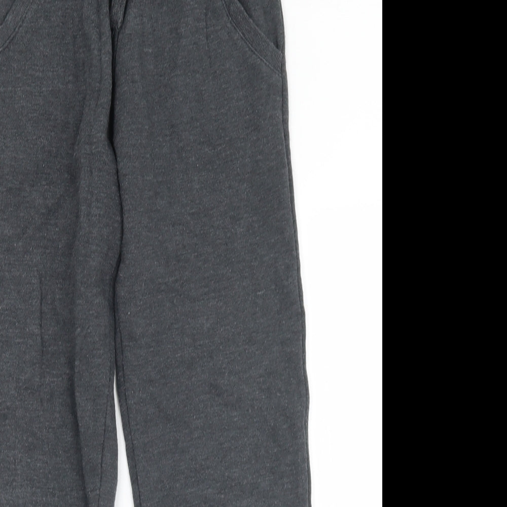 Dunnes Stores Boys Grey  Cotton Jogger Trousers Size 10-11 Years  Regular Drawstring
