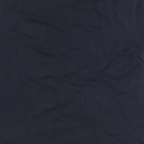 Dunnes Stores Mens Black  Cotton  T-Shirt Size M Crew Neck  - Irish