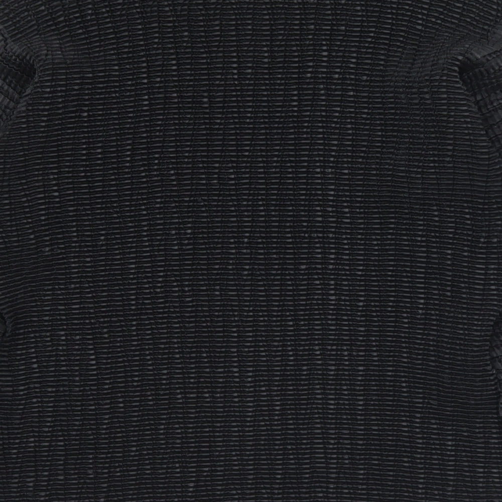 Marks and Spencer Womens Black  Polyester Basic Blouse Size L Boat Neck
