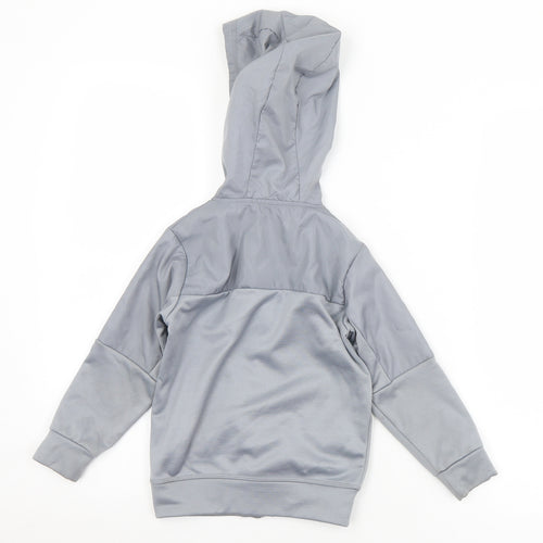 Urban Dept Boys Grey  Polyester Full Zip Hoodie Size 4 Years  Zip