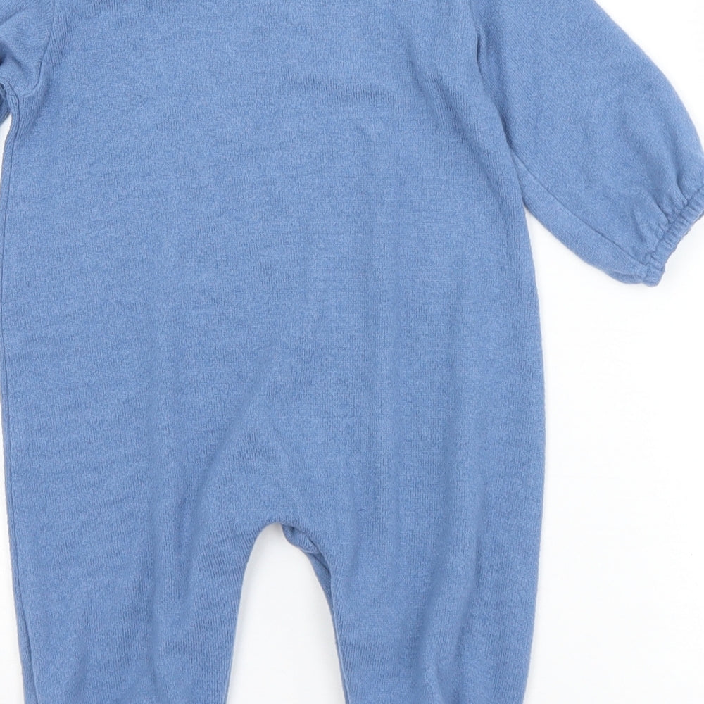 George Baby Blue  Viscose Babygrow One-Piece Size 6-9 Months  Snap - Friends