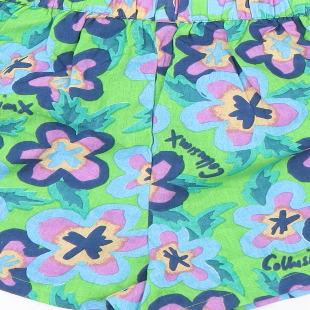 COLLUSION Womens Multicoloured Floral Cotton Hot Pants Shorts Size 6  Regular