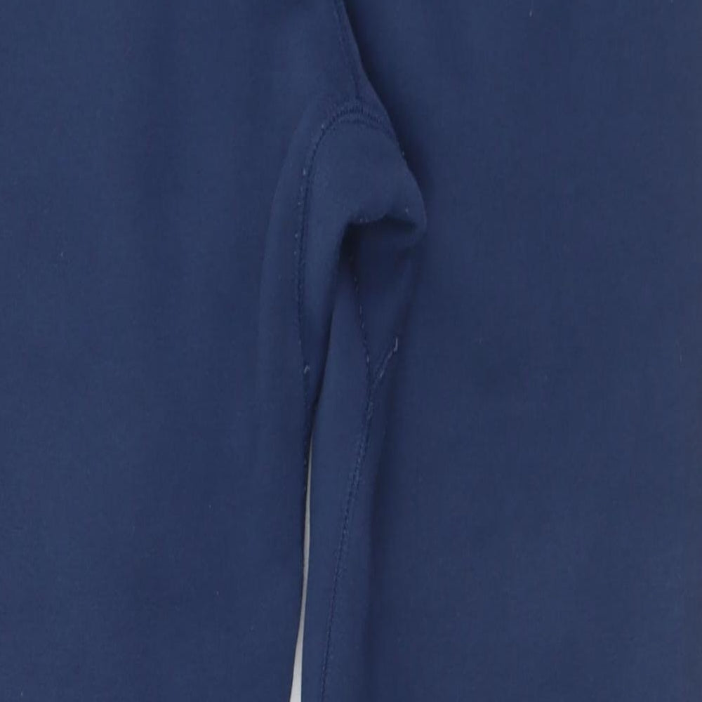 11 degrees Mens Blue  Cotton Jogger Trousers Size S L29 in Regular Drawstring