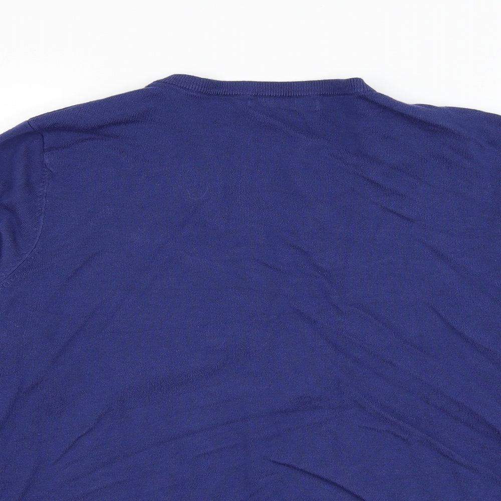 George Womens Blue Round Neck  Viscose Cardigan Jumper Size 20