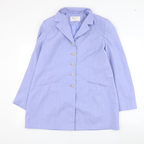 Bonmarché Womens Blue   Jacket Blazer Size 16  Button