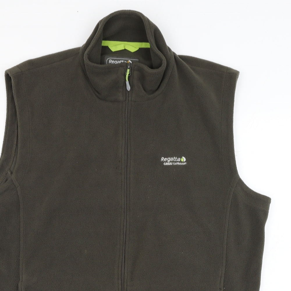 Regatta Mens Green  Polyester Full Zip Sweatshirt Size L   - Fleece