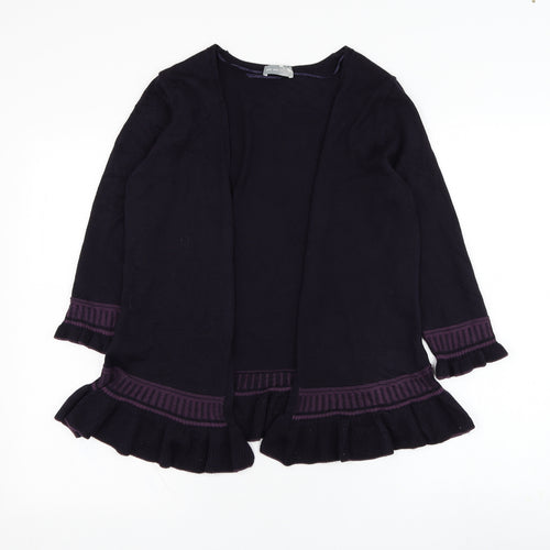 Marks and Spencer Womens Purple Square Neck  Viscose Cardigan Jumper Size 14