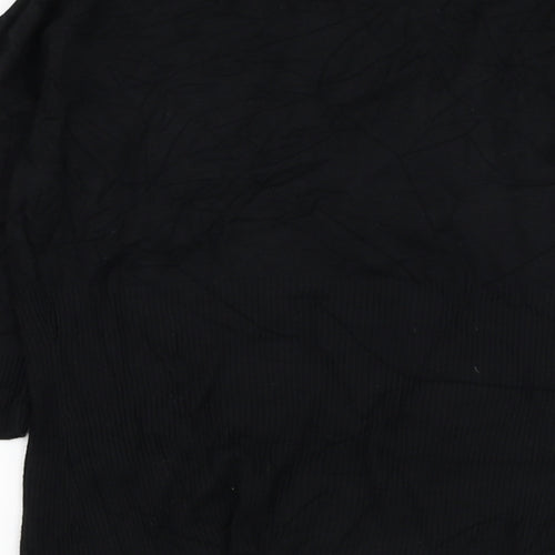 Principles Womens Black Round Neck  Viscose Pullover Jumper Size 12