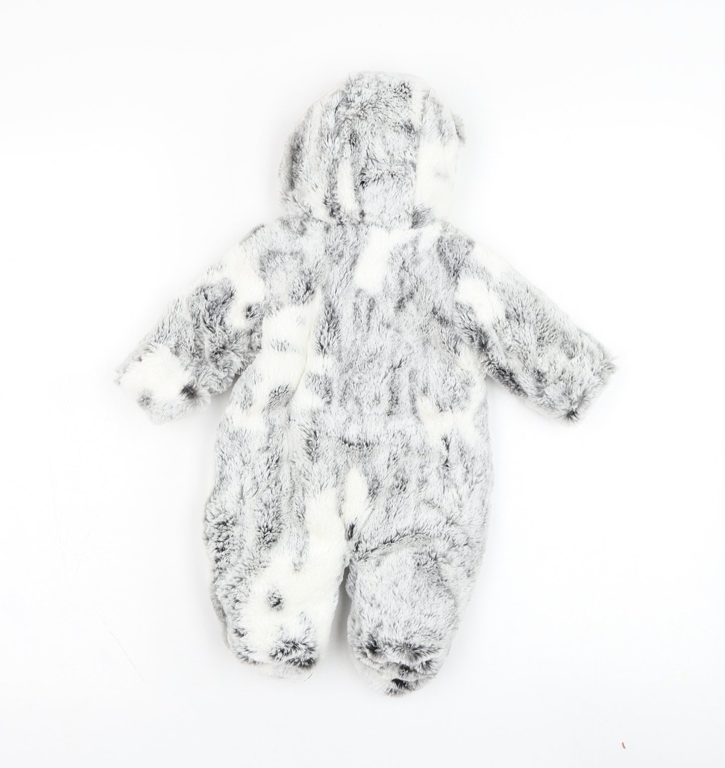Cutie Couture Baby Grey Solid Polyester Robe One Piece Size 0-3 Months  Zip