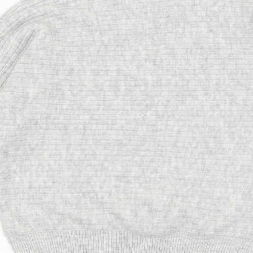 Bonmarché Womens Grey Round Neck  Acrylic Pullover Jumper Size 14