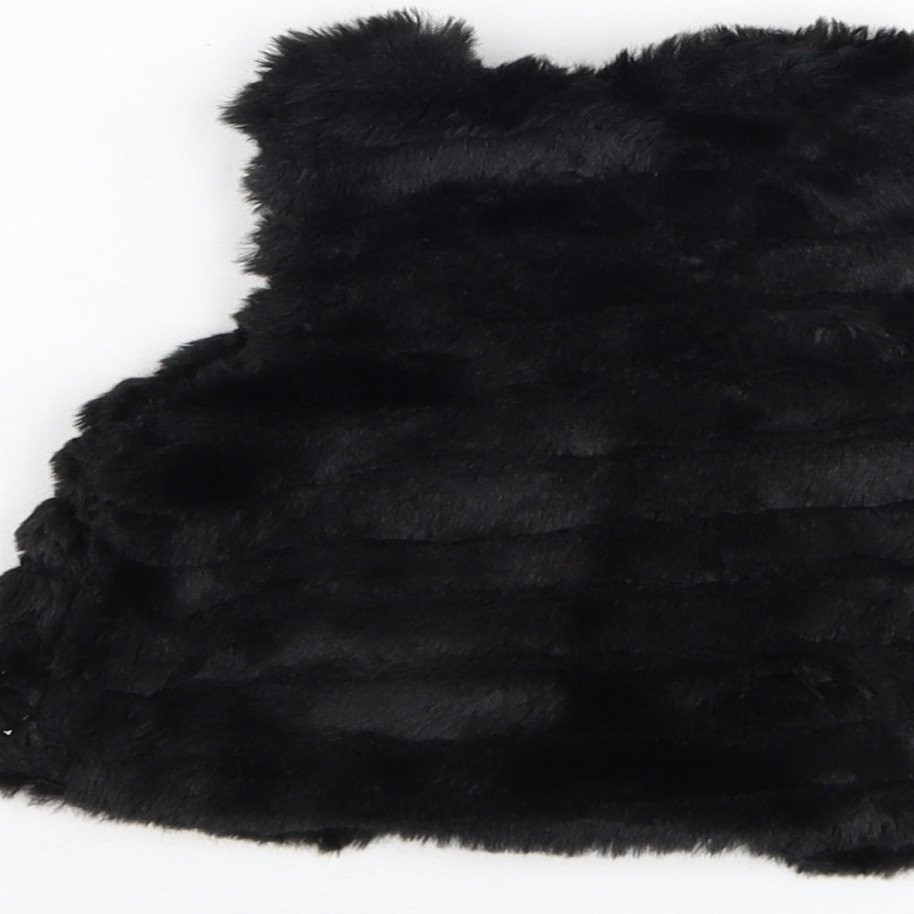 George Girls Black   Gilet Coat Size 9-12 Months   Button