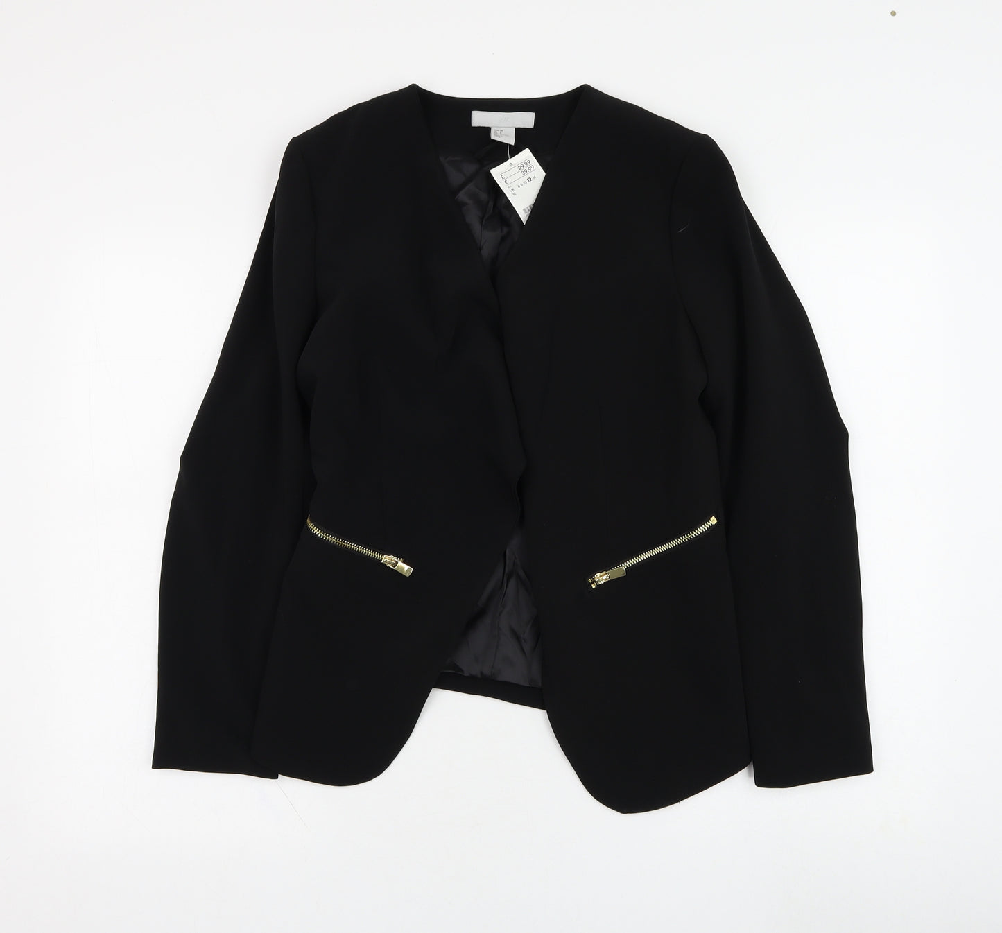 H&M Womens Black   Jacket Blazer Size 10