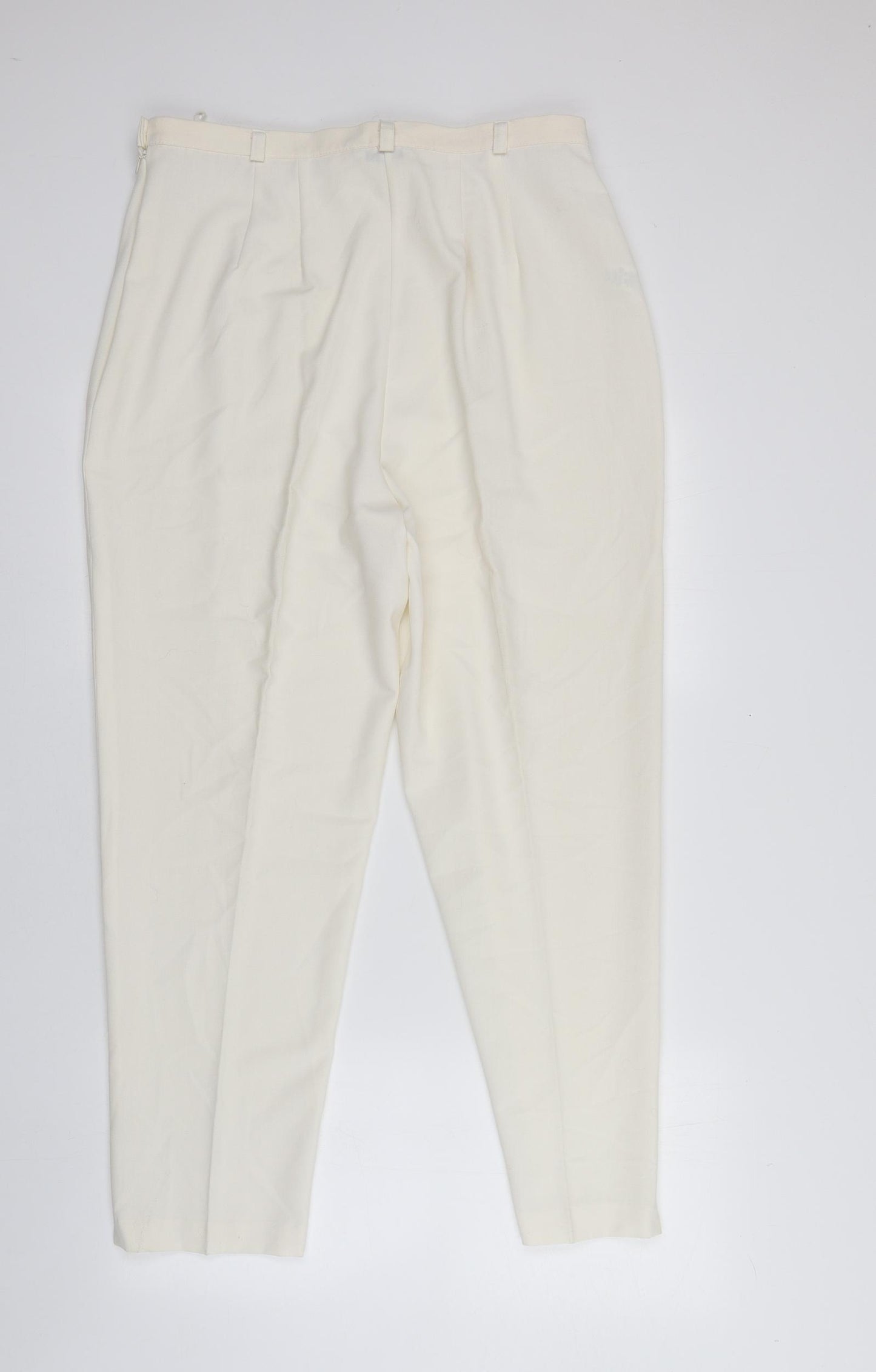 George Womens Ivory  Polyester Trousers  Size 18 L25 in Regular