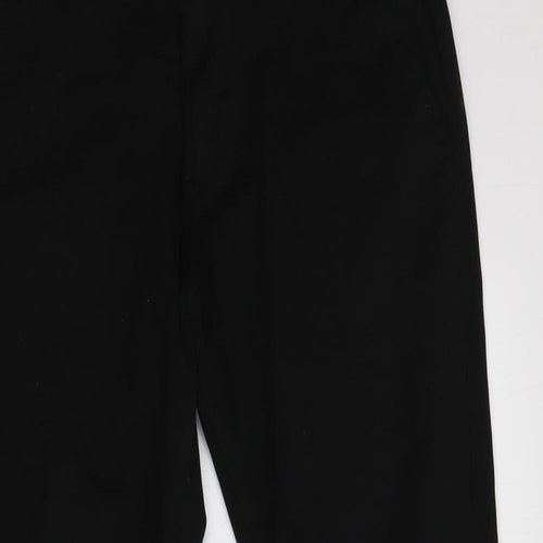 NEXT Womens Black  Cotton Chino Trousers Size 32 L29 in Slim
