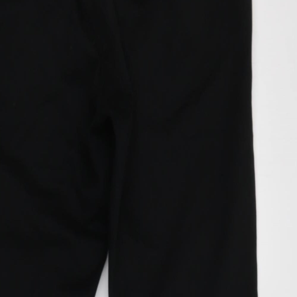 NEXT Womens Black  Cotton Chino Trousers Size 32 L29 in Slim
