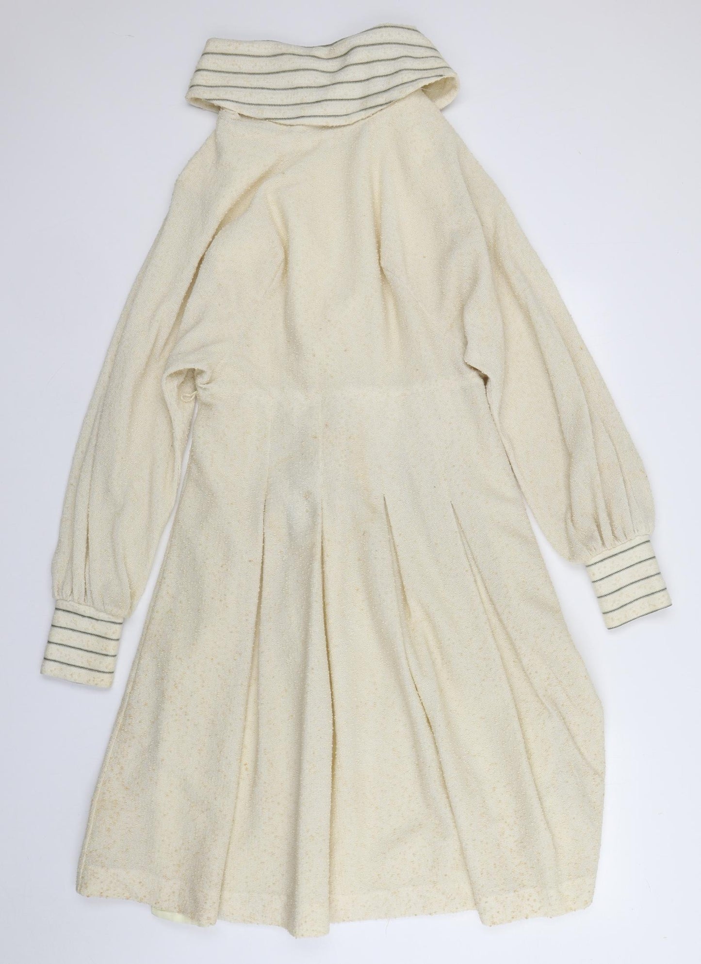 Lerose Womens Yellow  Cotton Fit & Flare  Size 16  Collared