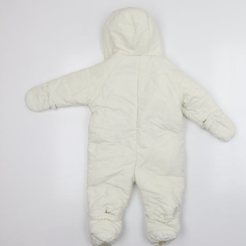 Ladybird  Ivory   Overcoat Snowsuit Size 9-12 Months