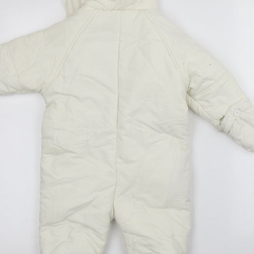Ladybird  Ivory   Overcoat Snowsuit Size 9-12 Months