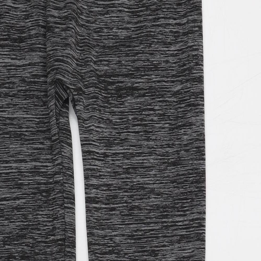 Preworn Womens Grey  Polyester Compression Leggings One Size L25 in Regular