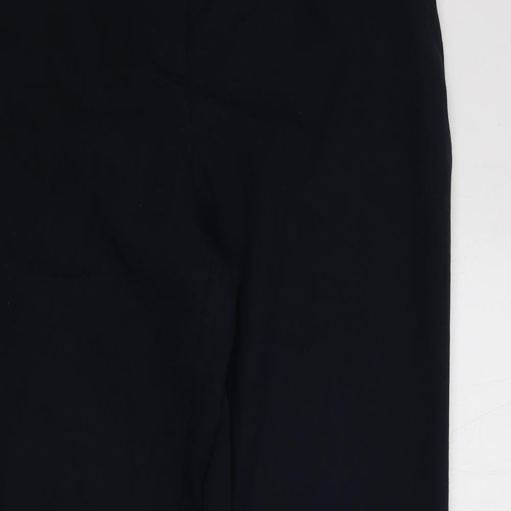 Dunnes Stores Womens Blue  Polyester Carrot Trousers Size 12 L27 in Regular