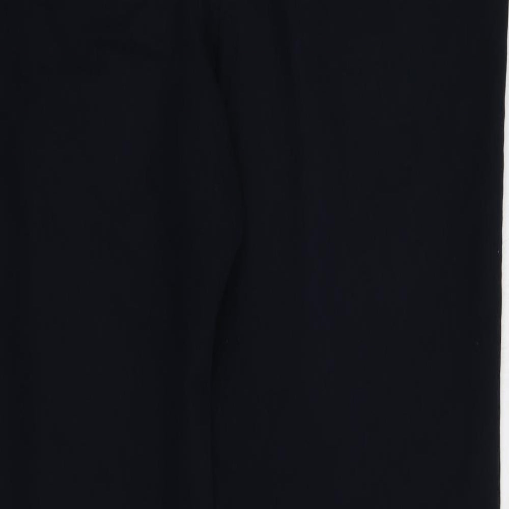 Dunnes Stores Womens Blue  Polyester Carrot Trousers Size 12 L27 in Regular
