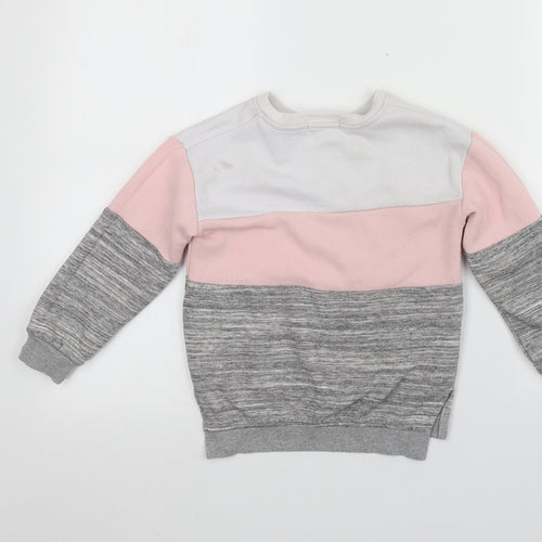 Primark Girls Grey  Polyester Pullover Sweatshirt Size 5-6 Years